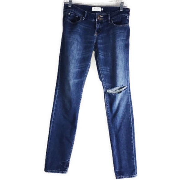 Abercrombie & Fitch Denim - ABERCROMBIE & FITCH RIPPED SKINNY JEANS